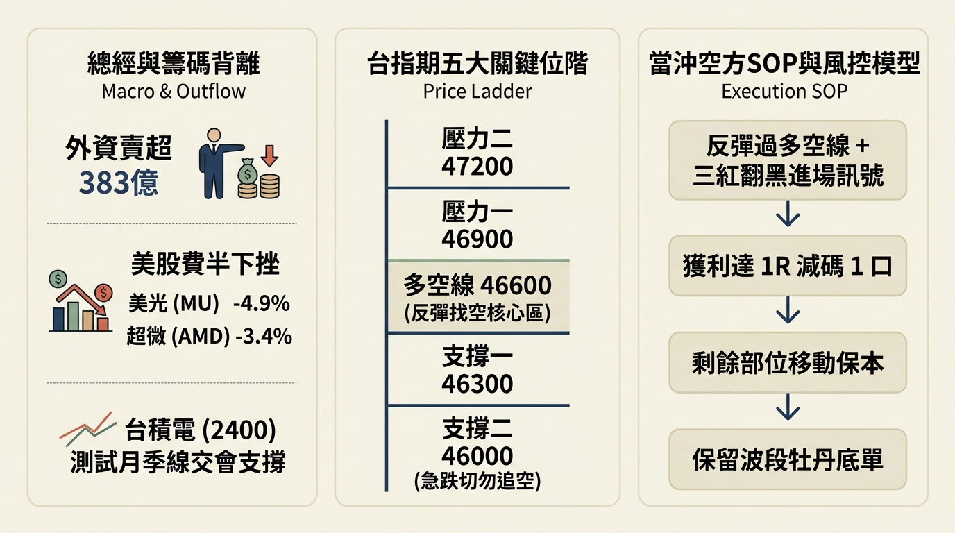 台指期五大關鍵位階與當沖風控 SOP 全景圖
